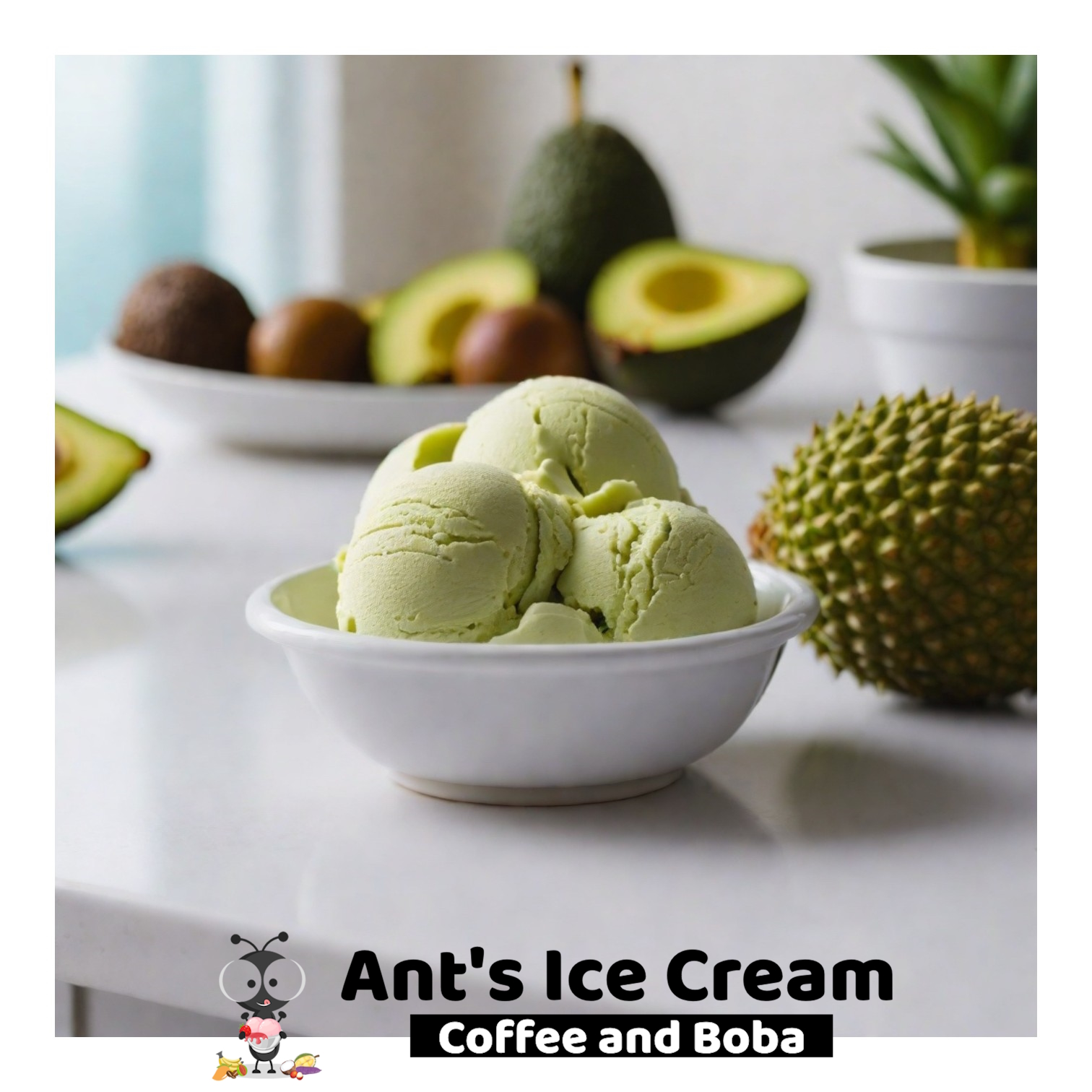 Avocado Durian Ice Cream 2