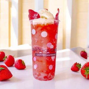 Strawberry Blended Lychee Ice Cream Float SP